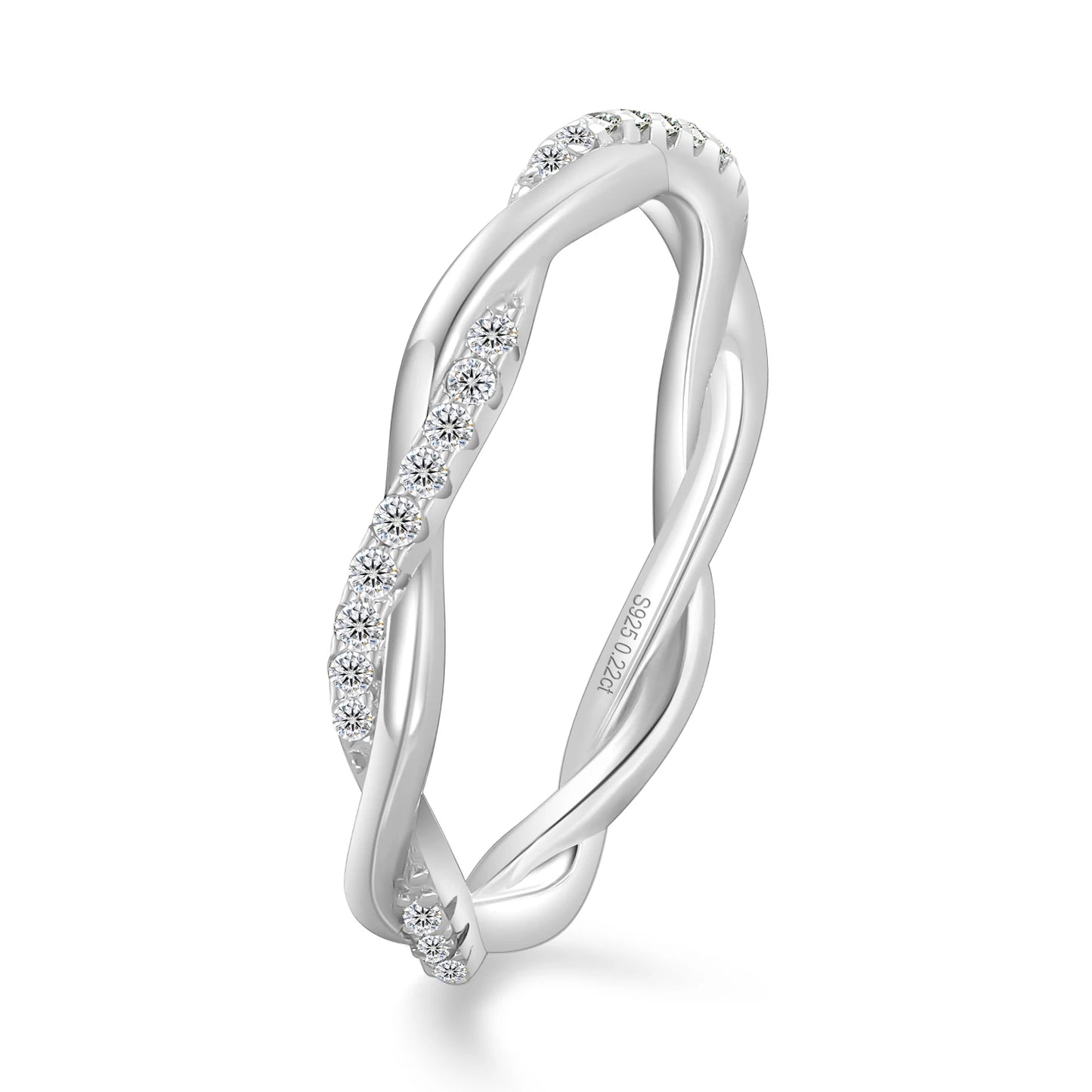 Luxury Iced Out Moissanite Engagement Ring - 925 Sterling Silver Lab-Grown Diamond Wedding Ring