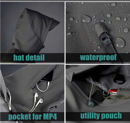 Men's Winter Jacket – Waterproof, Warm Outdoor Coat with Fleece, Velvet-Lined, Casual Thicken Mountaineering Outerwear Aragorn
