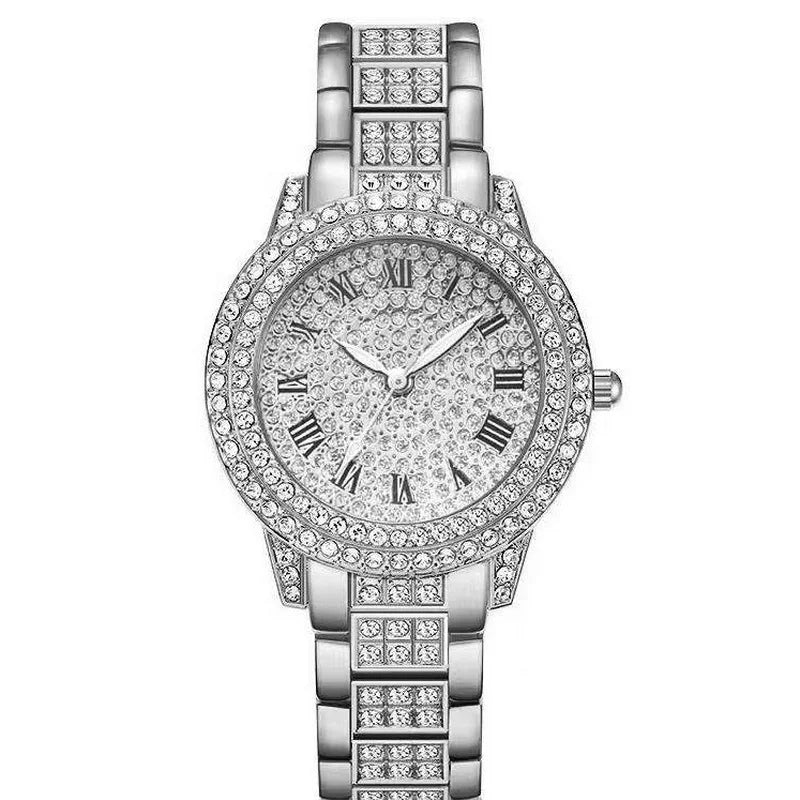 Fashion Classic Wristwatch Diamond Bracelet Women Quartz Watches Jewelry Gift Set for Ladies Susan