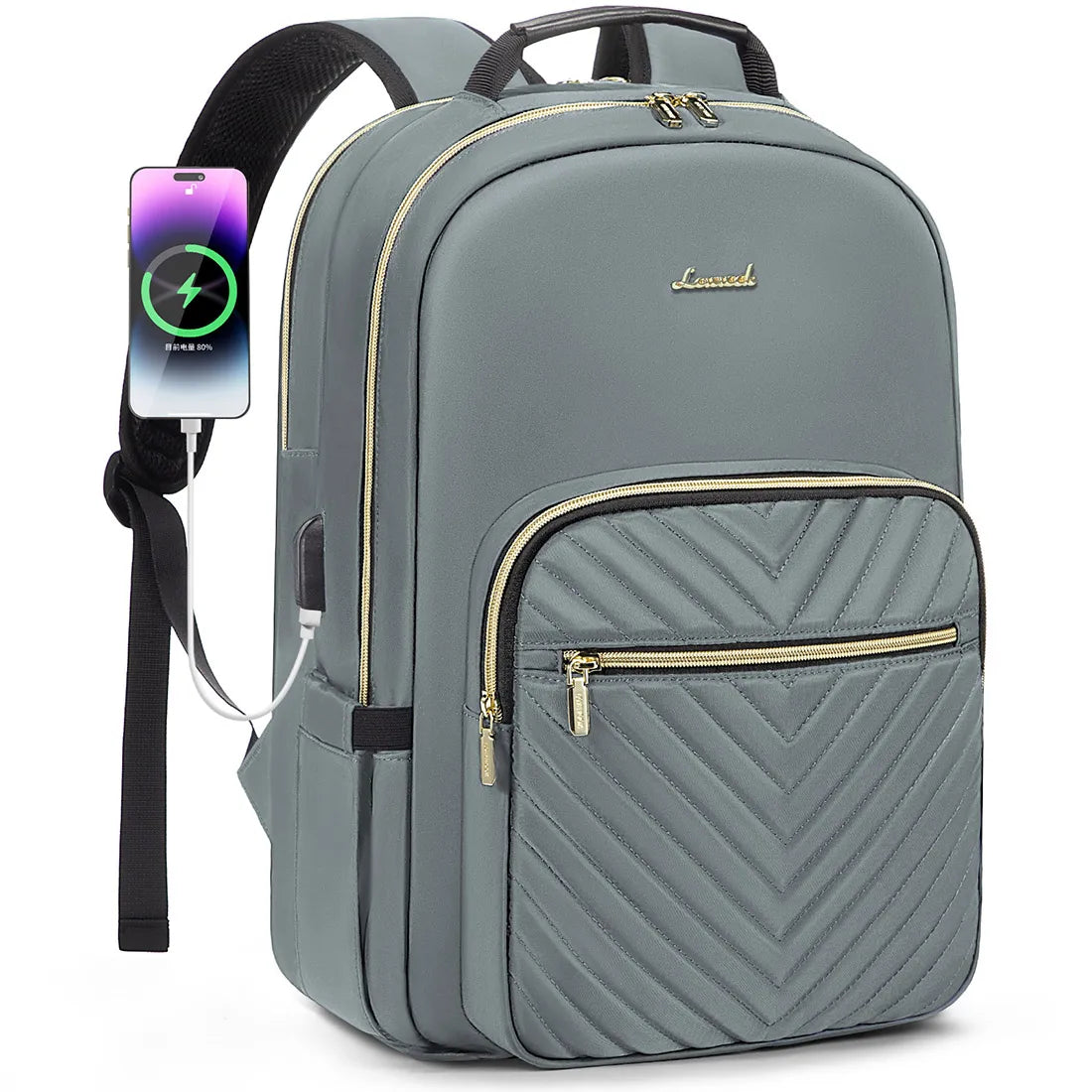 Waterproof Nylon Laptop Backpack for Women & Girls - 15.6 & 17-Inch College, School, Travel, and Business Bag