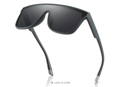 Polarized Large Frame Sunglasses - UV Resistant, High-Quality One-Piece Casual Shades Tatum