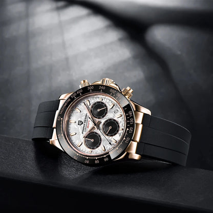 PAGANI DESIGN 1664 – Men's Luxury Quartz Chronograph Watch, Waterproof Business Sport Wristwatch with Date Function