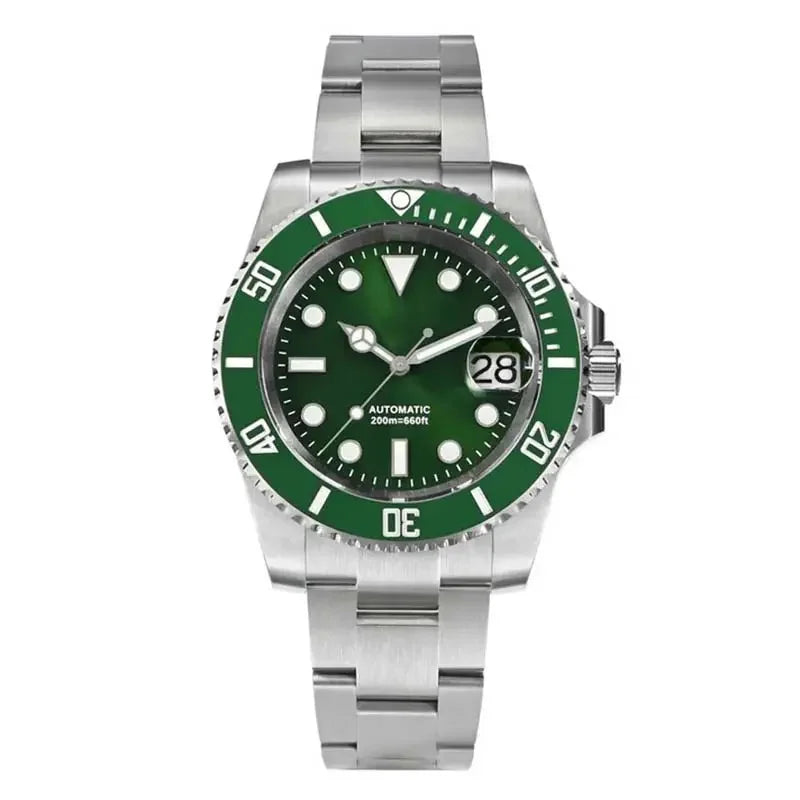 Sapphire Glass Luxury Men's Watch – Automatic Mechanical Designer Sports Watch with Stainless Steel Body & Water-Resistance