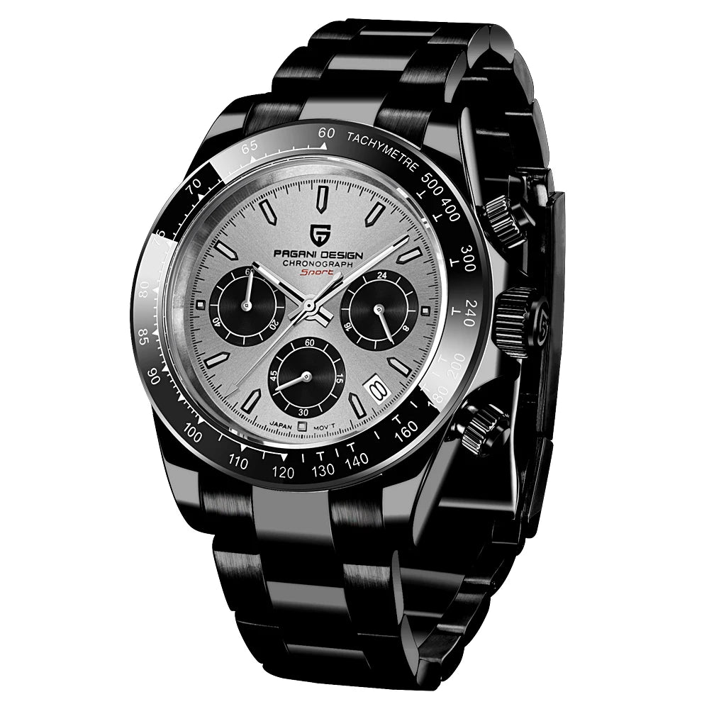 PAGANI DESIGN 1644 Men's Luxury Quartz Watch - High-Quality Sport & Business Waterproof Wristwatch Relogio Masculino