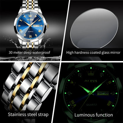 OLEVS 9931 Luxury Watches for Men and Women | Fashion Sport Quartz Couple Watch - Top Brand