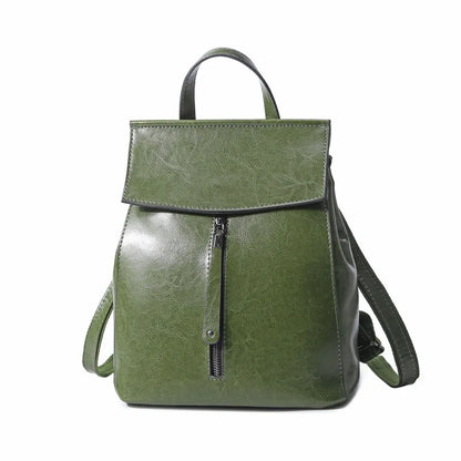 Realer Women’s Genuine Leather Backpack – 2021 Fashion Casual Vintage School Bag for Ladies Millie