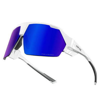 Polarized UV400 Oversized Sports Sunglasses - Cycling, Running, Cricket, and Road Bike Goggles for Men Riley