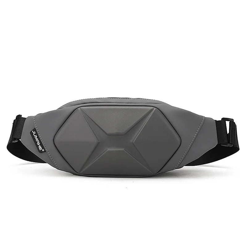 Men's Fashion Hard Shell Anti-Theft Sling Bag – Green Ripstop Nylon Chest Bag for Travel, Streetwear Crossbody Bag for Men Gael