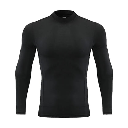 Men's Slim Fit Long Sleeve Compression T-Shirt – 190 GSM Sporty Gym Running Top Ken