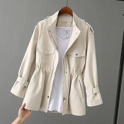 Spring Korean‑Style Women’s Jacket – Loose Fit, Slimming Waist, Long‑Sleeved Fashion Design Jodie