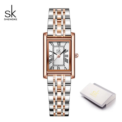 SK Fashion Ladies' Genuine Leather Watch - Luxury Waterproof Women's Watch for Business & Casual Wear Veronica
