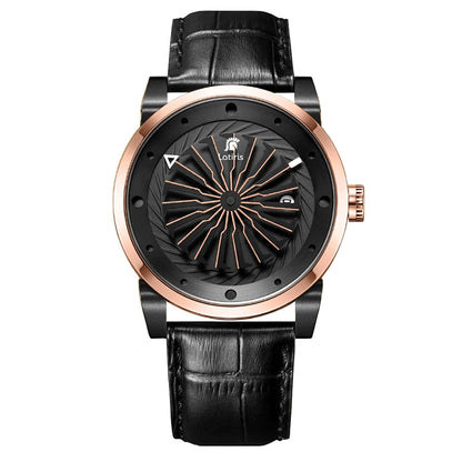 Roulette Men’s Luxury Automatic Watch | Sapphire, Auto Date, Leather Strap, Limited Edition Kelsier