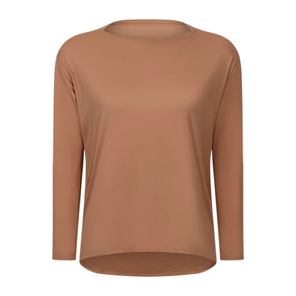 Women's Long Sleeve Yoga Shirt - Perfect for Exercise & Activewear