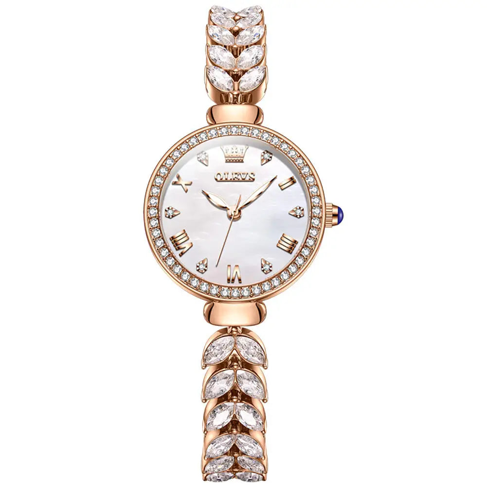 OLEVS 9971 Women's Quartz Wristwatch – Fashionable Jewelry-Inspired Lady's Watch Georgette