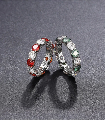 0.5Ct S925 Silver Moissanite Couple Rings | Single Row Diamond Design | Perfect for Birthdays & Special Occasions Katherine