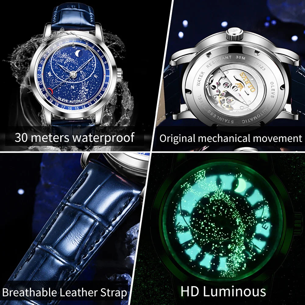 OLEVS 9923 Women's Luxury Watch - Fashion Roman Dial Wristwatch with Diamonds, Waterproof and Luminous Design
