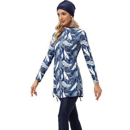 Printed Muslim Swimwear for Women | Plus-Size 3-Piece Burkini Kamila