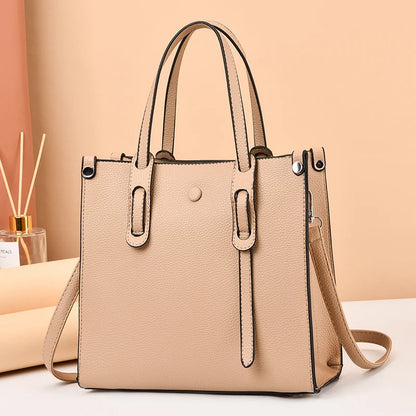 Women's Large Capacity Bucket Handbag - One-Shoulder Crossbody Bag with Zipper Emily