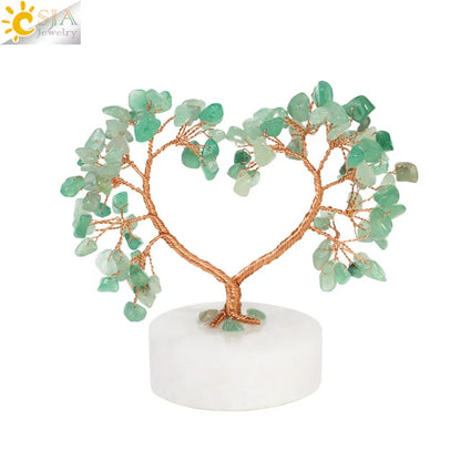 7 Chakra Crystal Money Tree – Natural Healing Stone Decor for Energy Balance, Feng Shui, and Home Office Decoration
