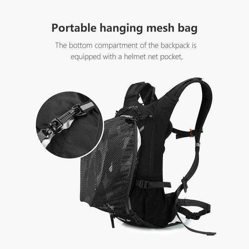 Multi-Functional 18L Outdoor Bicycle Backpack – Travel Backpack for Men & Women, Customizable Sports Bag for Hiking, Walking, and Cycling Henri