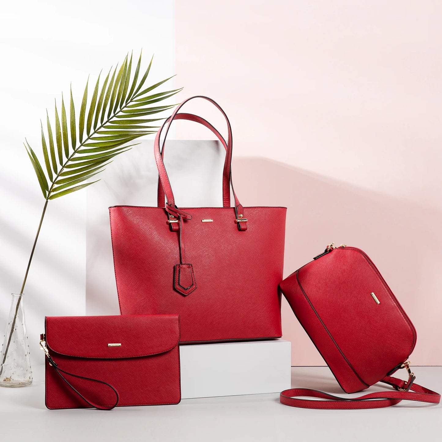 LOVEVOOK 2023 Designer Women’s Tote Bag Set – Fashion PU Leather Handbags, Luxury Crossbody Bags & Purses Marivic