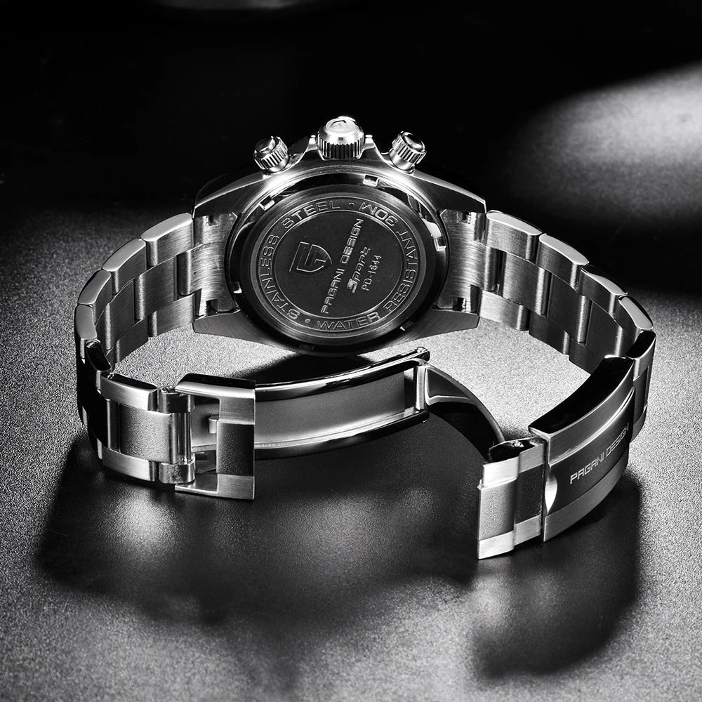 PAGANI DESIGN 1644 Men's Luxury Quartz Watch - High-Quality Sport & Business Waterproof Wristwatch Relogio Masculino