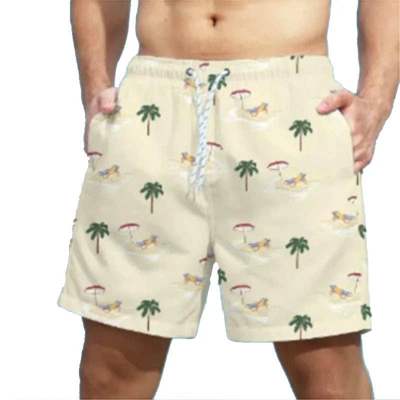 Men Beach Shorts Breathable Quick Dry