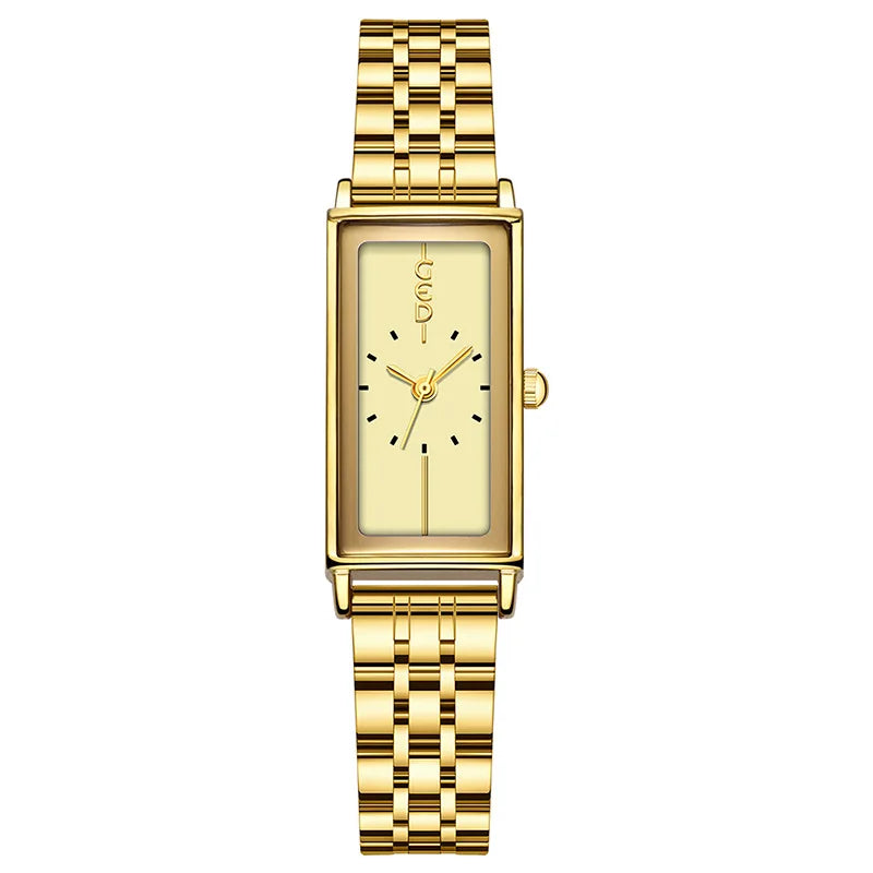 GEDI 13080 Women’s Watch – Elegant Rectangular Dial, Fashionable Stainless Steel Strap, Minimalist Quartz Ladies’ Wristwatch