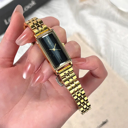 GEDI 13080 Women’s Watch – Elegant Rectangular Dial, Fashionable Stainless Steel Strap, Minimalist Quartz Ladies’ Wristwatch