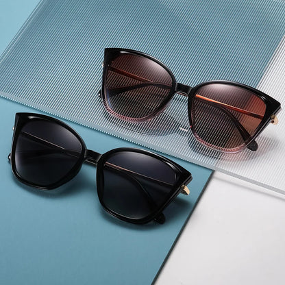 Unisex Oversized Polarized Sunglasses – TR90 Large Fit-Over Square Cat Eye Glasses for Stylish UV Protection