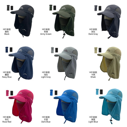 Foldable Waterproof UV Protection Visor Hat – Quick-Dry Baseball Cap with 360° Sun Shield for Men & Women, Fishing & Hiking Ross