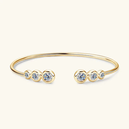 Simple & Stylish 925 Sterling Silver Moissanite Bracelet – Everyday Fashion Jewelry for Women, Perfect Holiday Gift Margaux