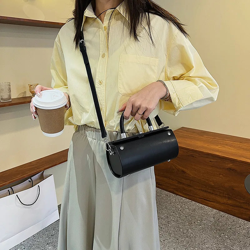Ladies Shoulder Sling Handbag, Barrel Style Purse Bag Nancy