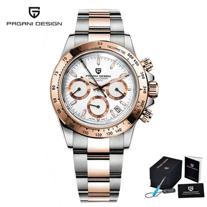 PAGANI DESIGN 1644 Men's Luxury Quartz Watch - High-Quality Sport & Business Waterproof Wristwatch Relogio Masculino