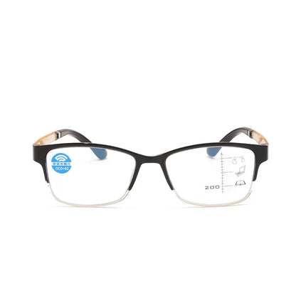 Progressive Multifocal Reading Glasses with Blue Light Protection – Full Frame Design for Near and Far Vision Estelle