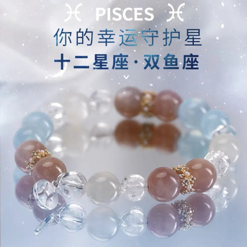 Natural Constellation Bracelet in S925 Sterling Silver – Elegant Minimalist Design, Perfect Gift for Men & Women