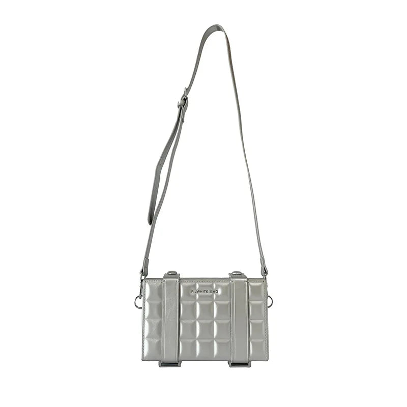 High-End Korean Leather Box Bag – Top-Quality Mini Messenger Bag for Women, Trendy Small Square Handbag with Stylish Design Aline