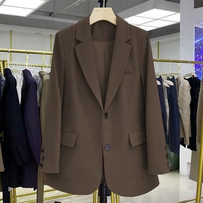 Stylish Women's Designer Long-Sleeve Loose Blazer – Casual Fashion Coats & Suits Ellen