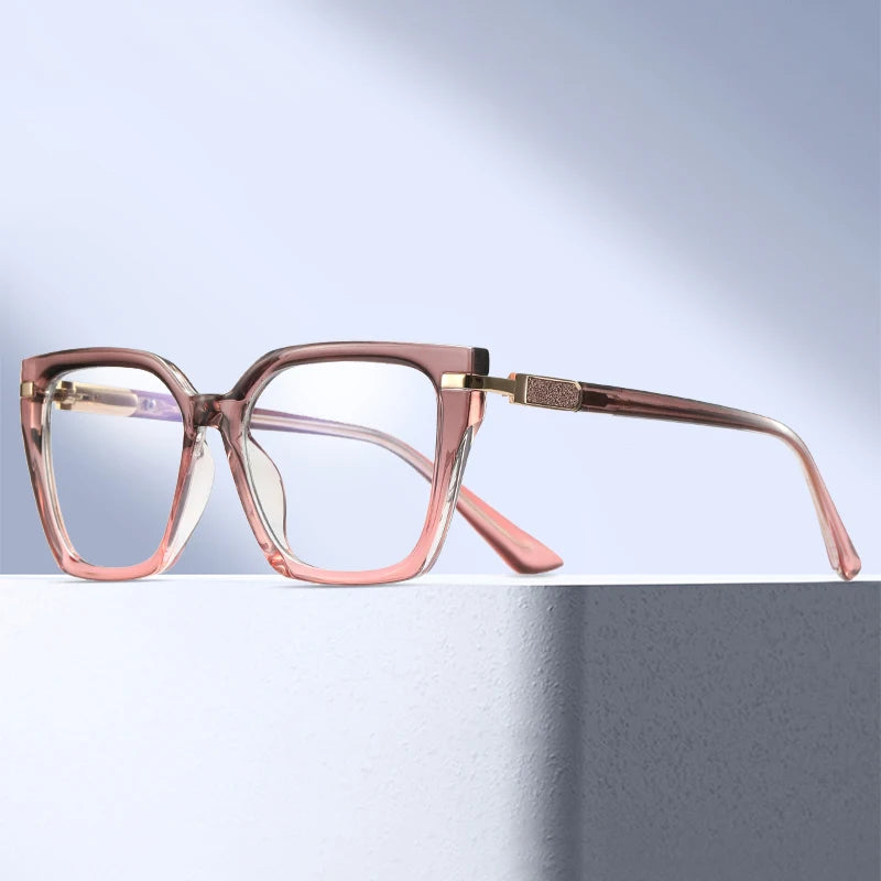 Women’s Square TR90 Optical Glasses – Fashionable Anti-Blue Light Eyewear Keira