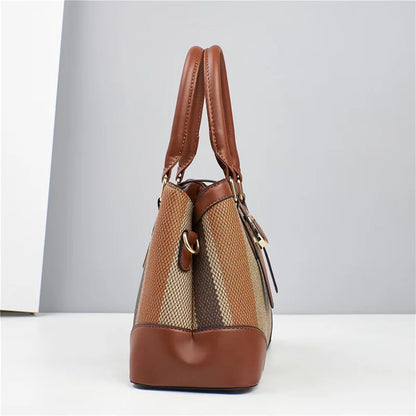 Leather Tote Bag for Women – Classic Fashion Shoulder Handbag, Customizable Ladies' Purse