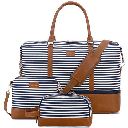 Overnight Travel Duffel Bag – Weekender Bag with Toiletry Organizer & Shoe Compartment