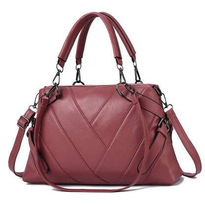 Soft Leather Handbag for Women – Large-Capacity Ladies' Shoulder Bag for Everyday Use Leila