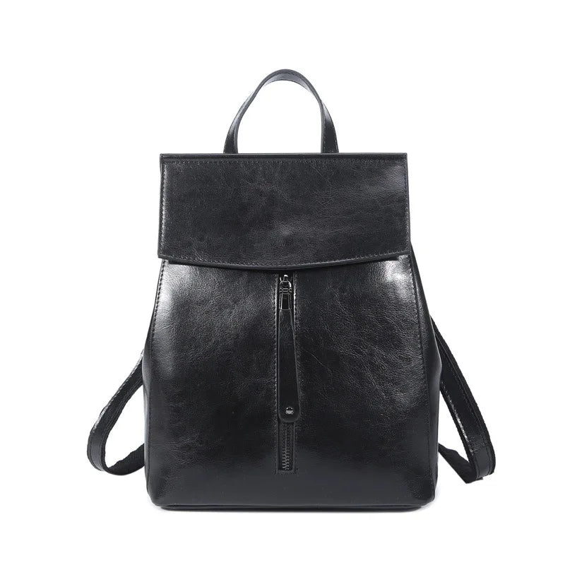 Realer Women’s Genuine Leather Backpack – 2021 Fashion Casual Vintage School Bag for Ladies Millie