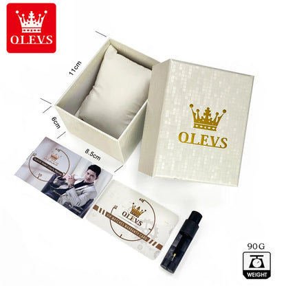 OLEVS Women’s Quartz Watch – Silver, Waterproof, Fashionable Design