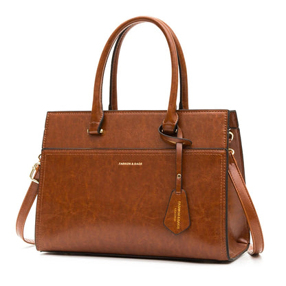 Trendy Women’s Handbag Sets – Fashionable High-Capacity Bags with Unique Cover and Clutch Cheska