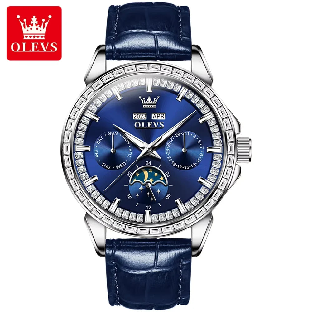 OLEVS 6695 Men's Luxury Watch - Automatic Mechanical, Waterproof, Business Dress Style
