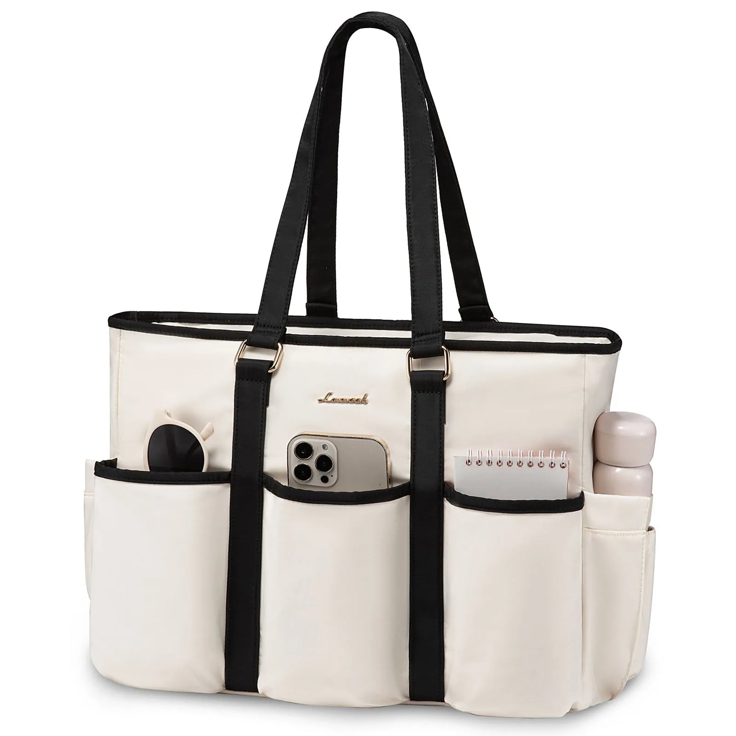 LOVEVOOK Work Tote Laptop Bag - Multi-Pocket Utility Bag for Teachers, Nurses, Travel & Daily Use Vina