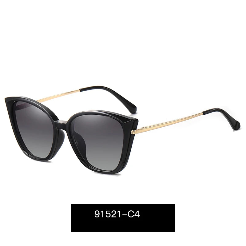 Unisex Oversized Polarized Sunglasses – TR90 Large Fit-Over Square Cat Eye Glasses for Stylish UV Protection