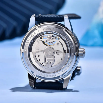 PAGANI DESIGN YS021 Men’s Automatic Mechanical Watch | 41mm Stainless Steel Luxury Wristwatch, 100M Waterproof