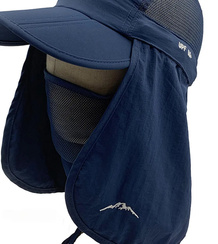 Foldable Waterproof UV Protection Visor Hat – Quick-Dry Baseball Cap with 360° Sun Shield for Men & Women, Fishing & Hiking Ross